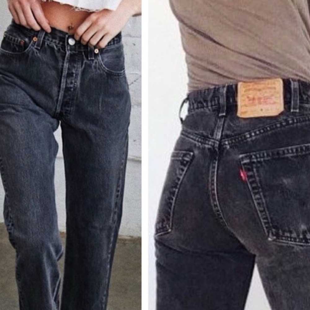 Vintage Levi's Women's Black Jeans